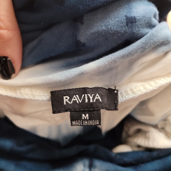Raviya Blue and White Tie-Dye Summer Dress - Picture 7 of 13